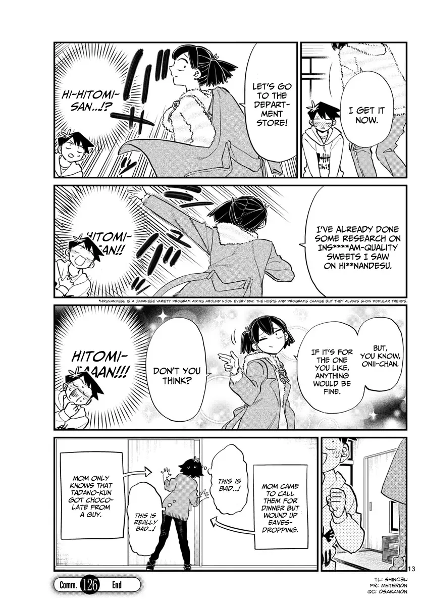 Komi-san wa Komyushou desu Chapter 126 page 13