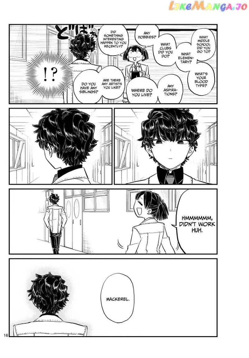 Komi-san wa Komyushou desu Chapter 133 page 16