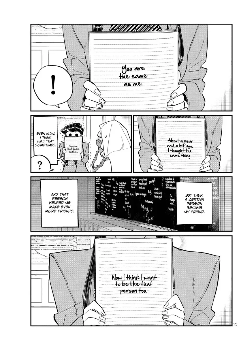 Komi-san wa Komyushou desu Chapter 132 page 15