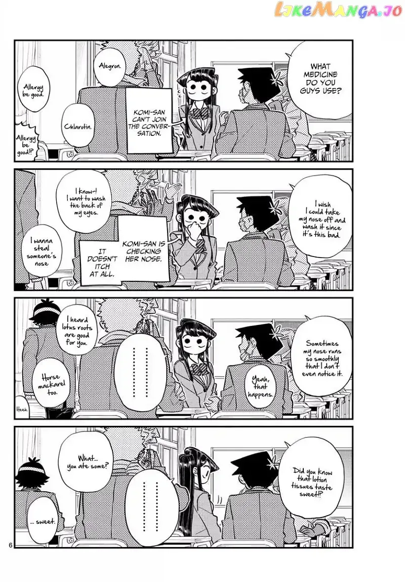 Komi-san wa Komyushou desu Chapter 138 page 6