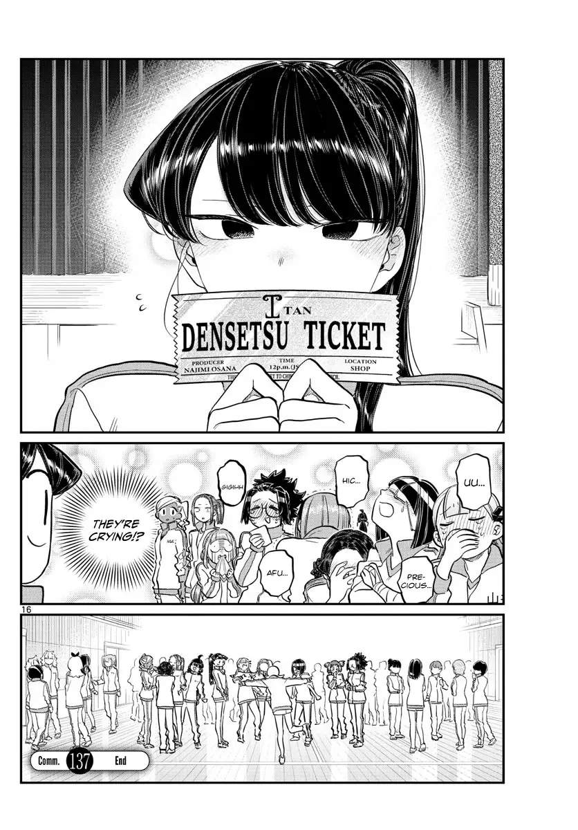 Komi-san wa Komyushou desu Chapter 137 page 16