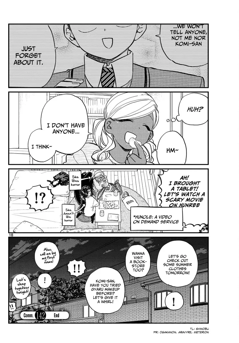 Komi-san wa Komyushou desu Chapter 142 page 18