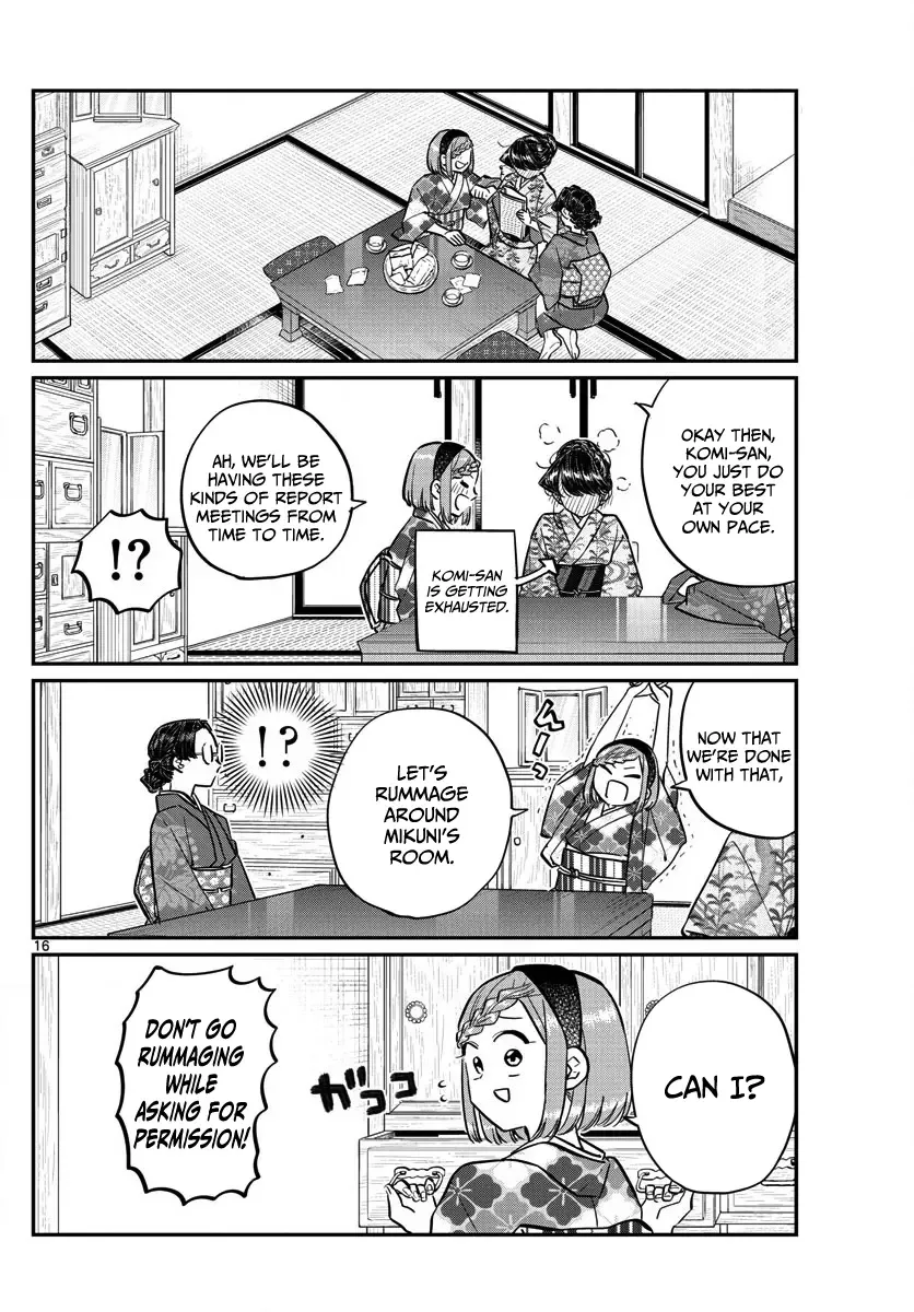 Komi-san wa Komyushou desu Chapter 149 page 16