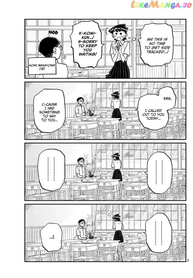 Komi-san wa Komyushou desu Chapter 153 page 3