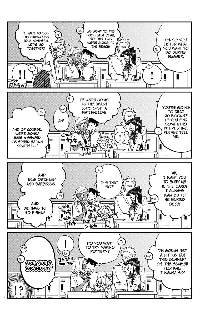 Komi-san wa Komyushou desu Chapter 160 page 8