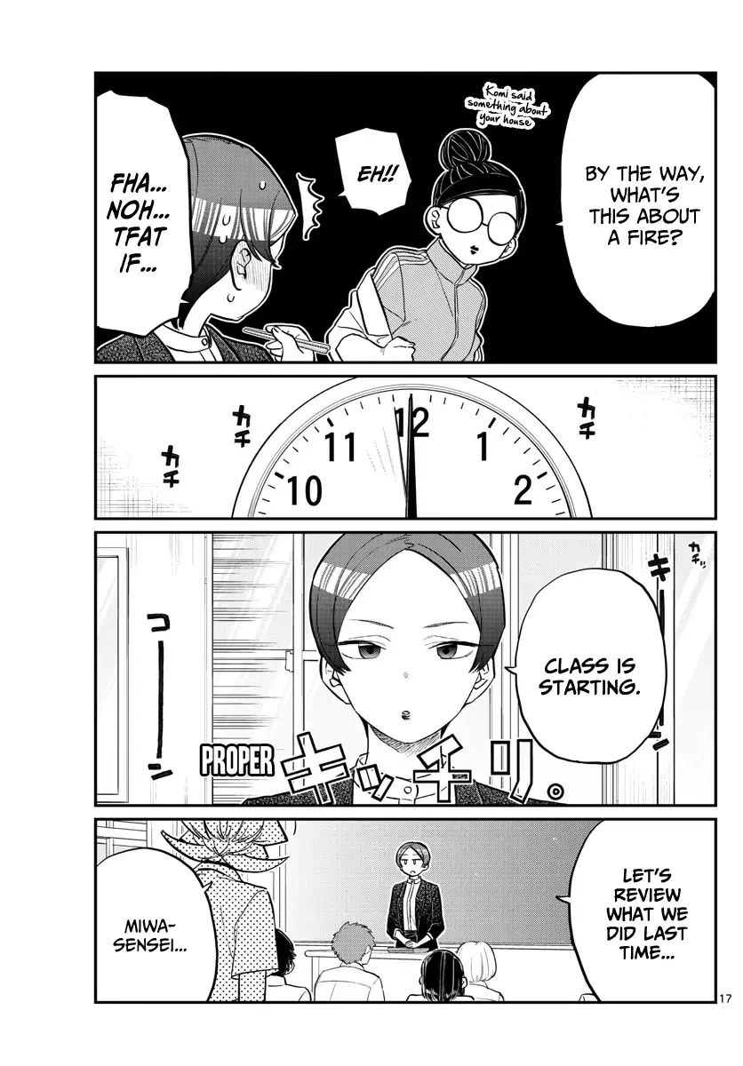Komi-san wa Komyushou desu Chapter 158 page 17