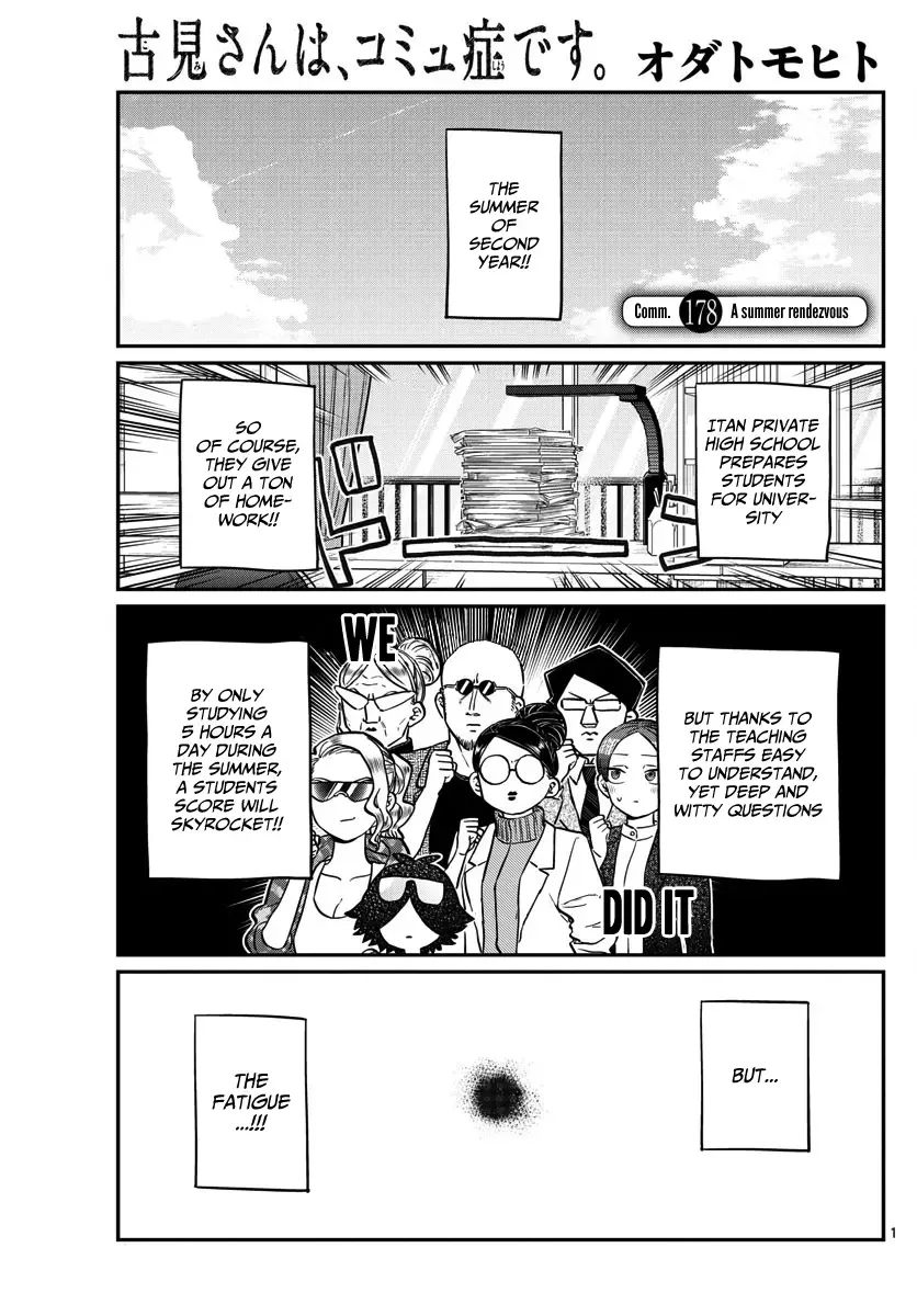 Komi-san wa Komyushou desu Chapter 178 page 1