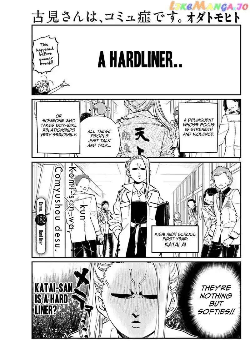 Komi-san wa Komyushou desu Chapter 182 page 1