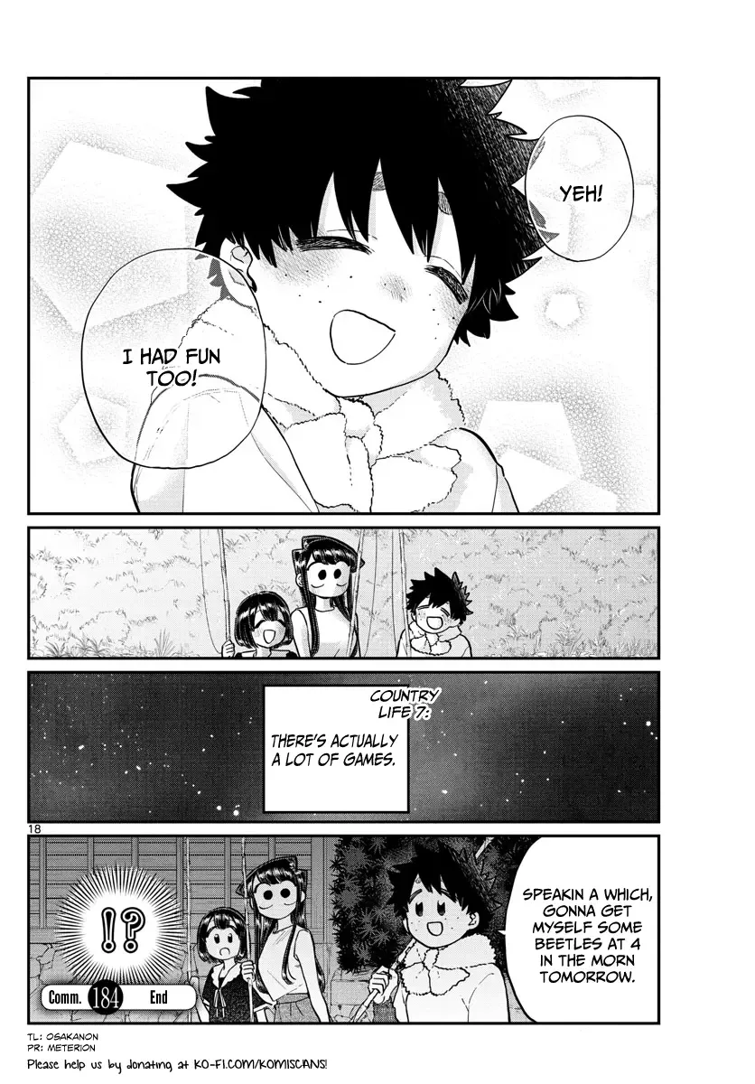 Komi-san wa Komyushou desu Chapter 184 page 18