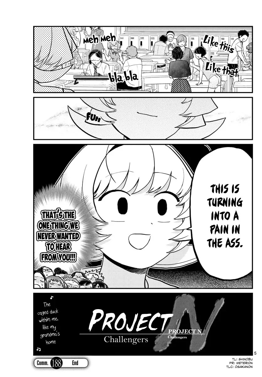 Komi-san wa Komyushou desu Chapter 188 page 5