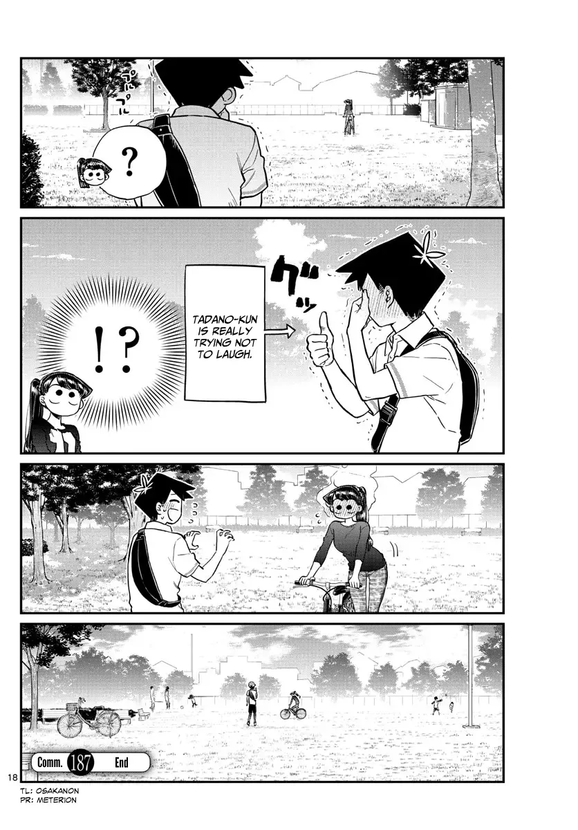 Komi-san wa Komyushou desu Chapter 187 page 19