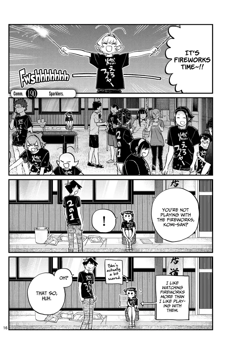 Komi-san wa Komyushou desu Chapter 190 page 1