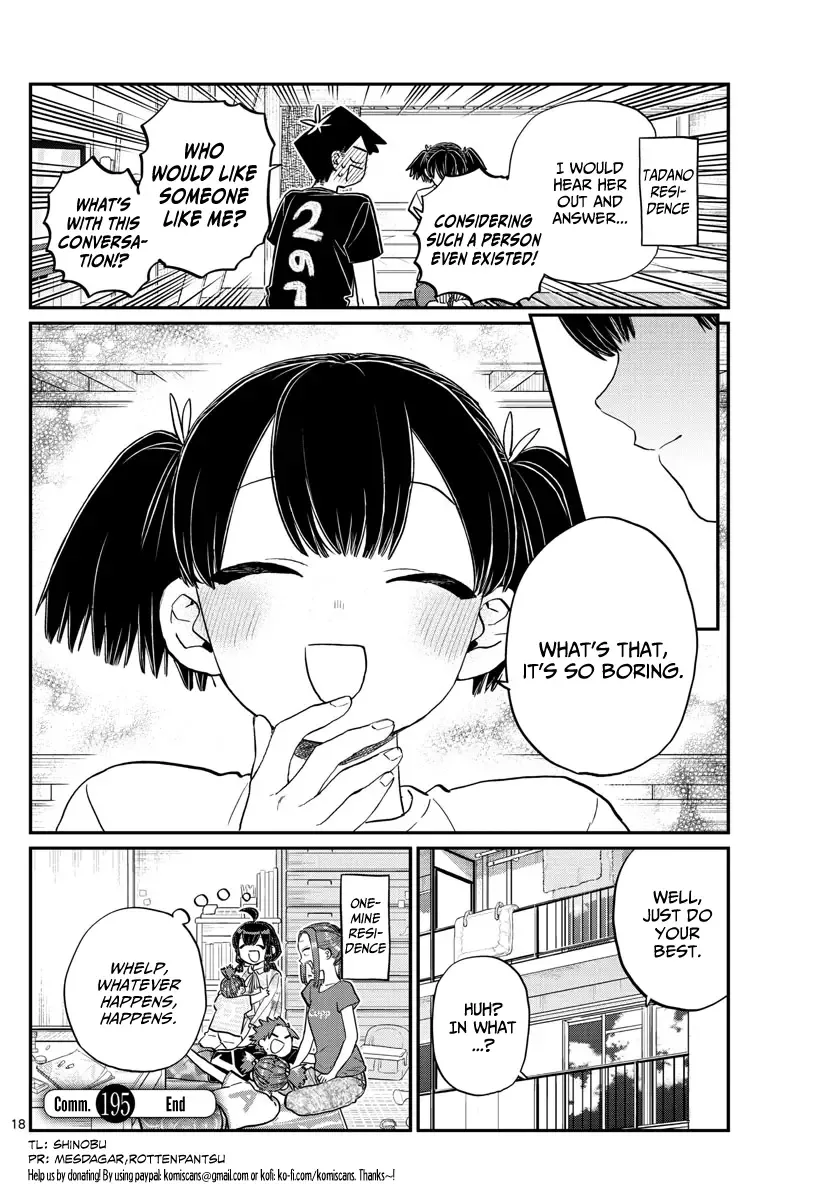 Komi-san wa Komyushou desu Chapter 195 page 18