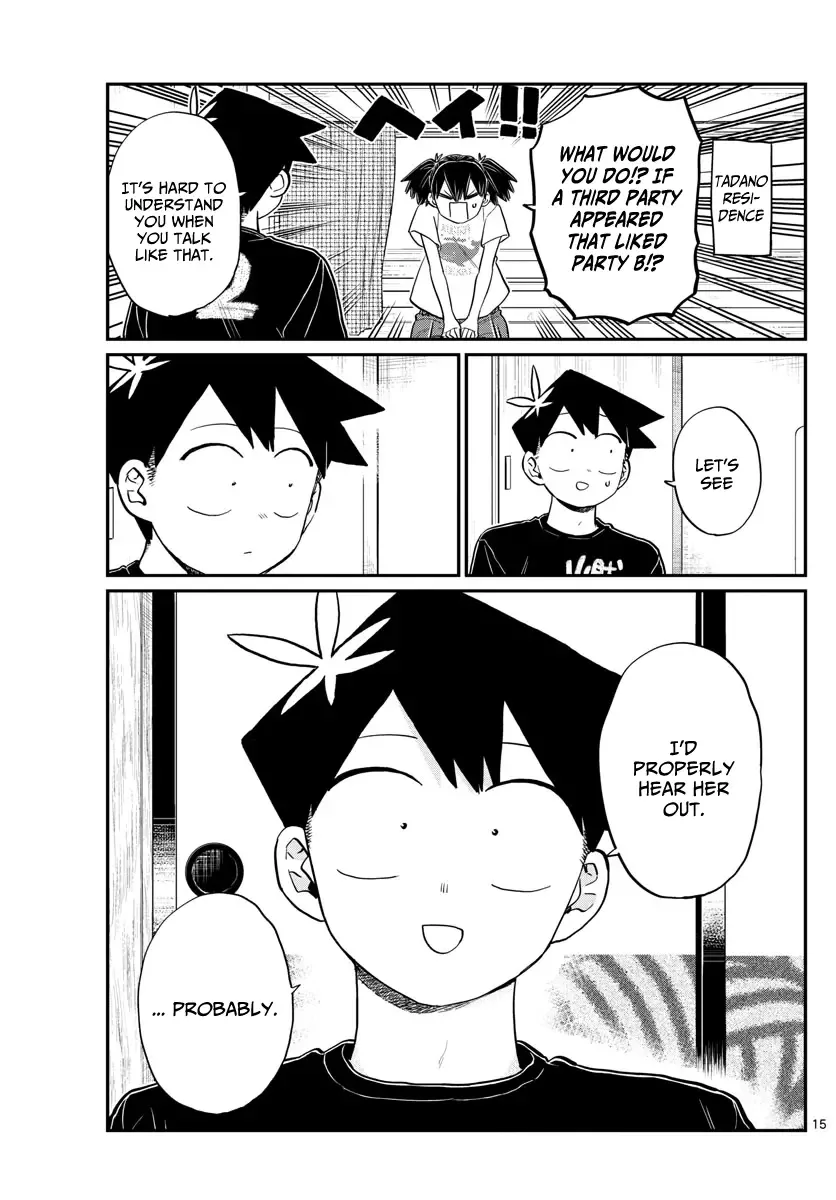 Komi-san wa Komyushou desu Chapter 195 page 15