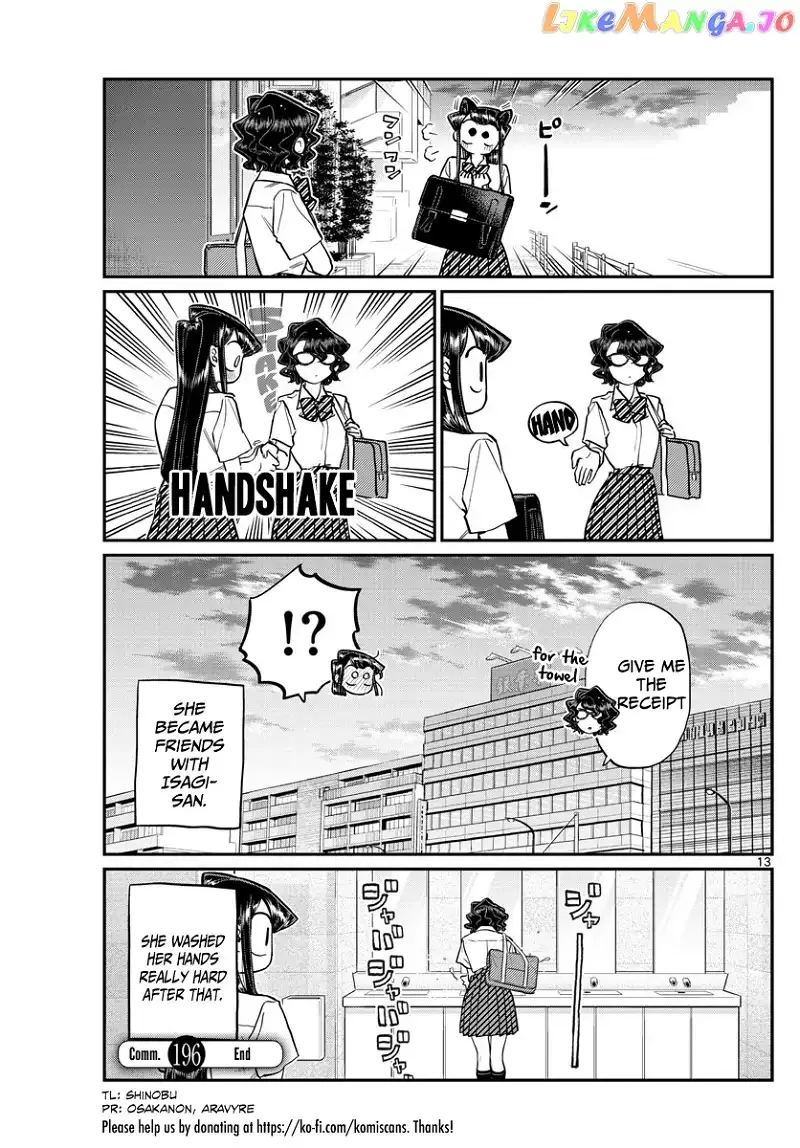 Komi-san wa Komyushou desu Chapter 196.2 page 13