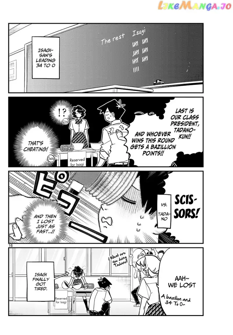 Komi-san wa Komyushou desu Chapter 199 page 16