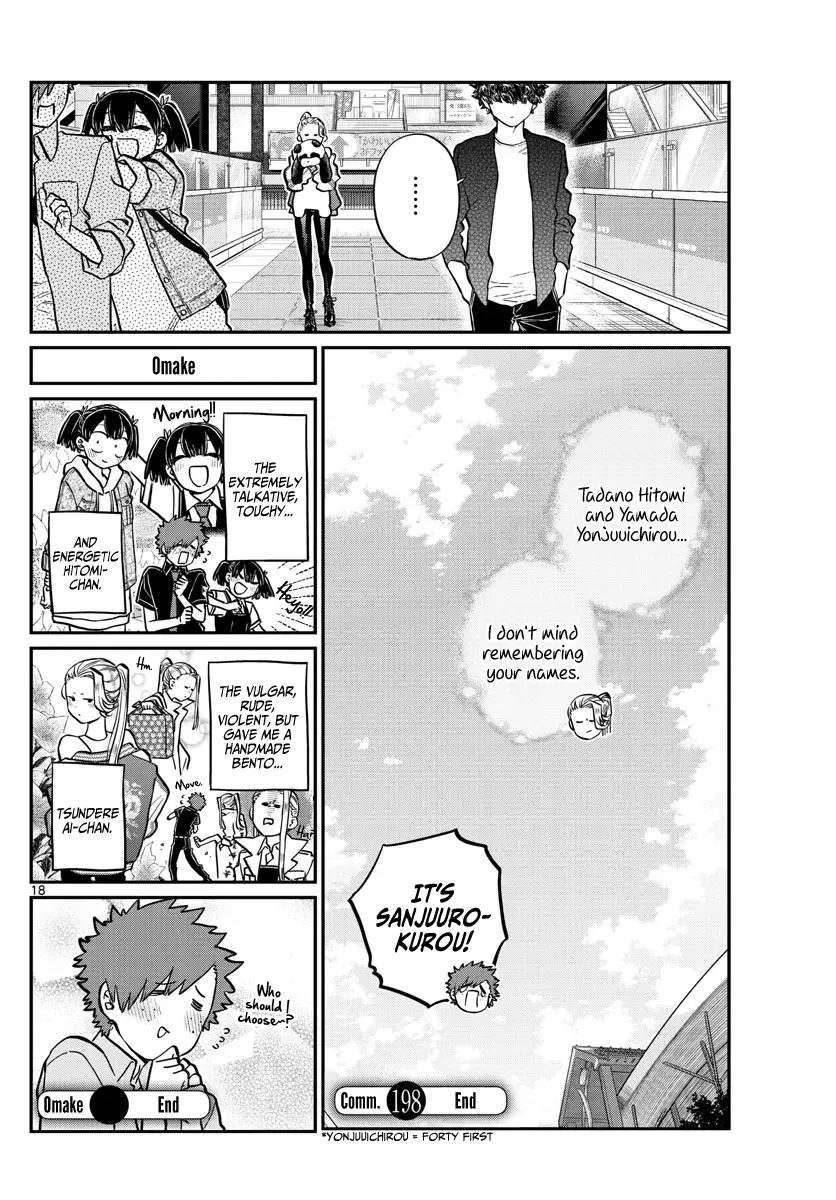 Komi-san wa Komyushou desu Chapter 198 page 18