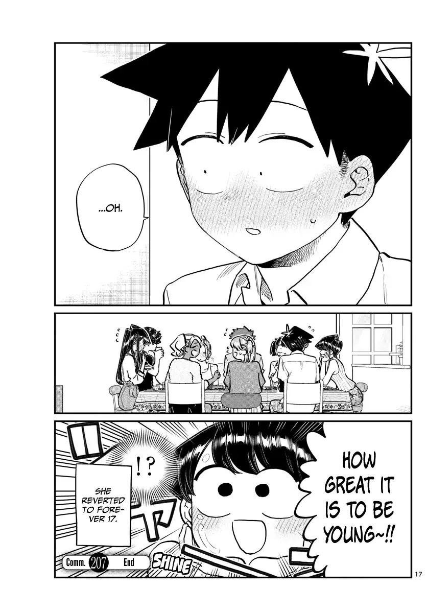 Komi-san wa Komyushou desu Chapter 207 page 17