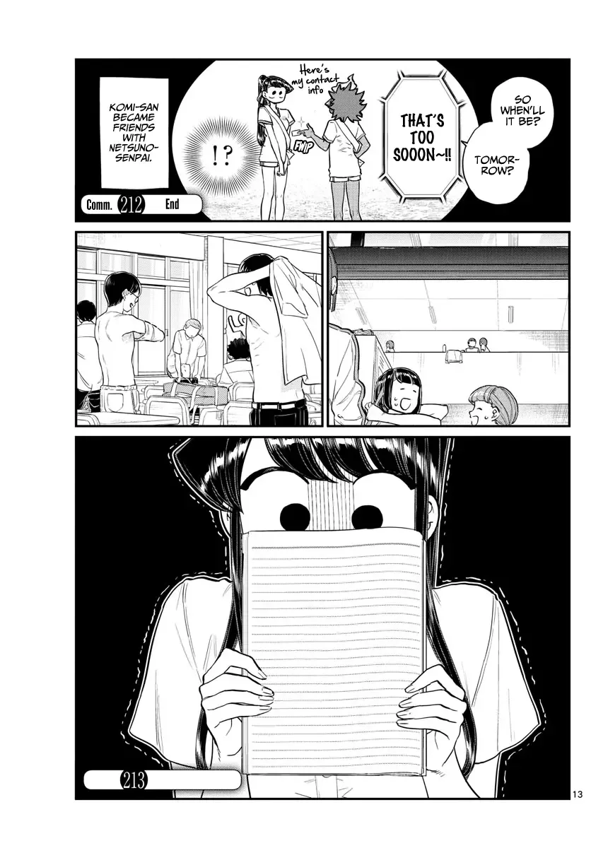 Komi-san wa Komyushou desu Chapter 212 page 10