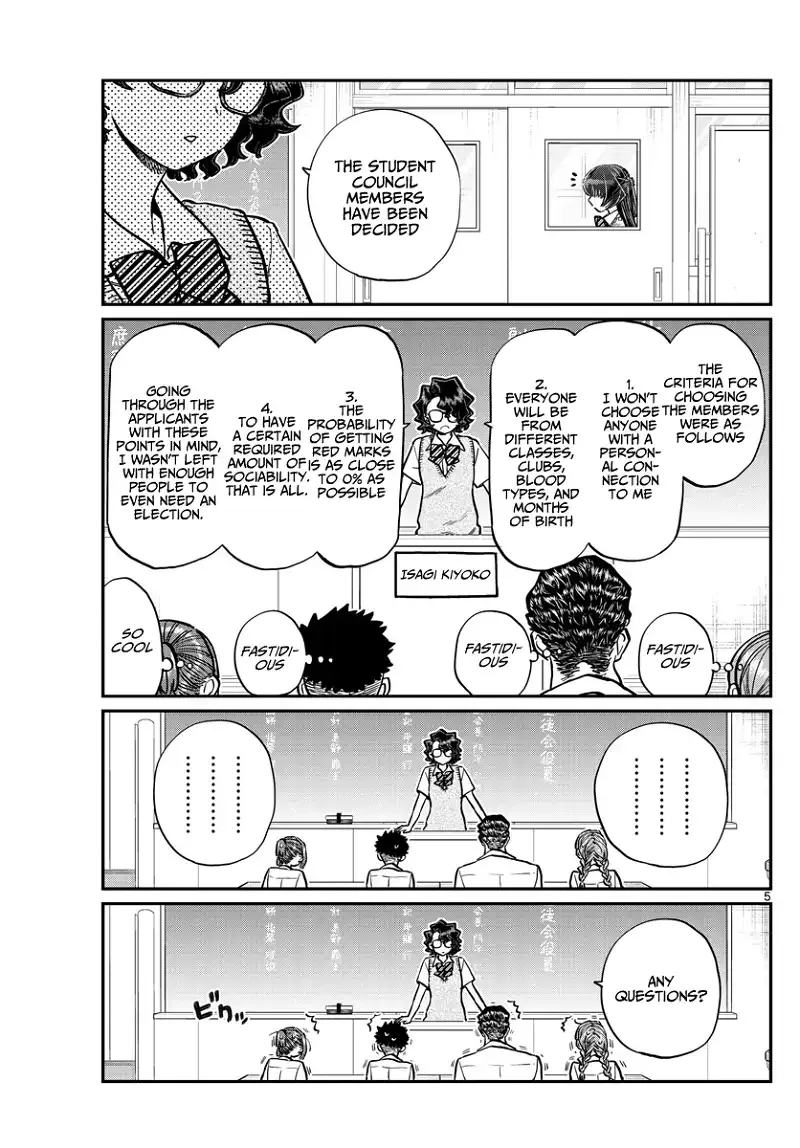 Komi-san wa Komyushou desu Chapter 216 page 5