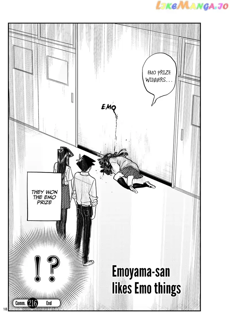 Komi-san wa Komyushou desu Chapter 216 page 18