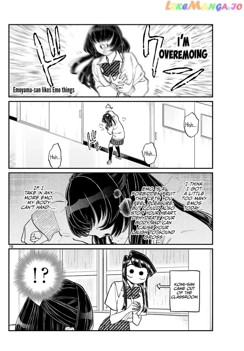 Komi-san wa Komyushou desu Chapter 216 page 16