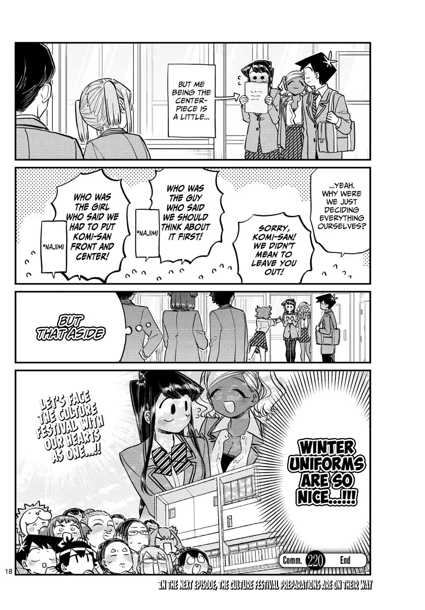Komi-san wa Komyushou desu Chapter 220 page 10
