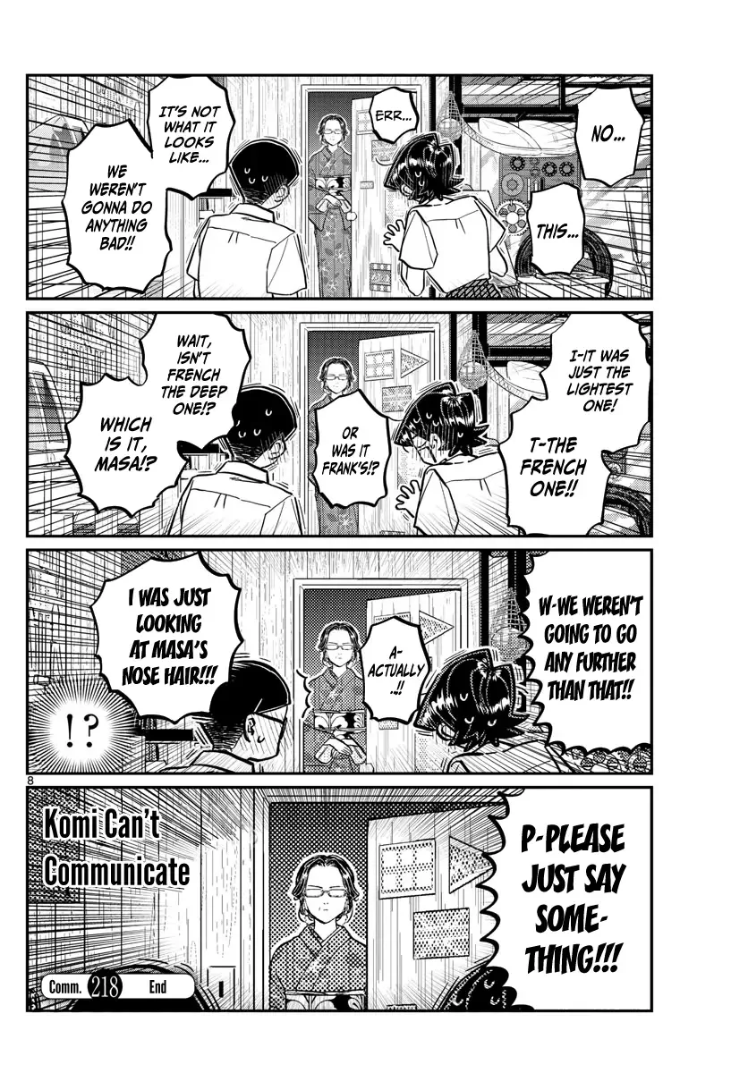 Komi-san wa Komyushou desu Chapter 218 page 8