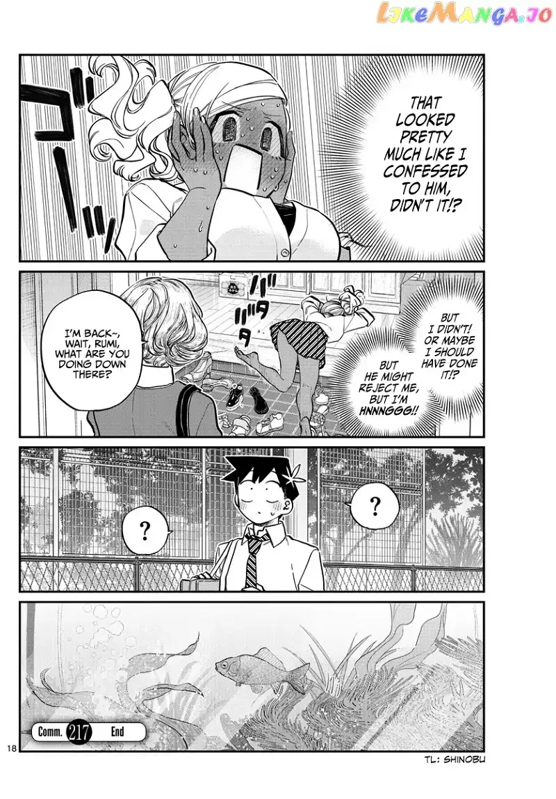 Komi-san wa Komyushou desu Chapter 217 page 18