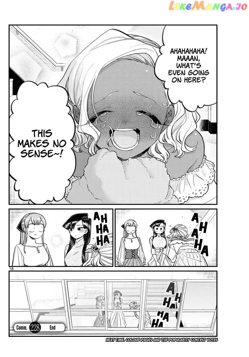 Komi-san wa Komyushou desu Chapter 228 page 18