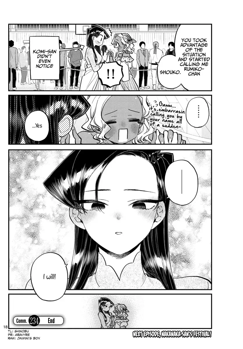 Komi-san wa Komyushou desu Chapter 234 page 18