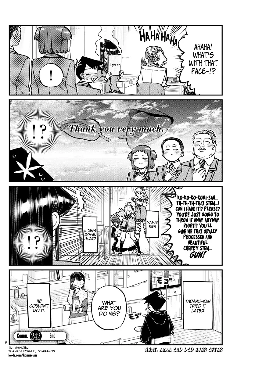 Komi-san wa Komyushou desu Chapter 242 page 8