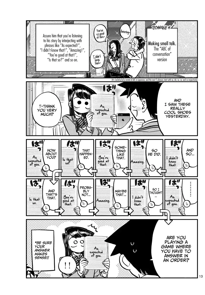 Komi-san wa Komyushou desu Chapter 240 page 13