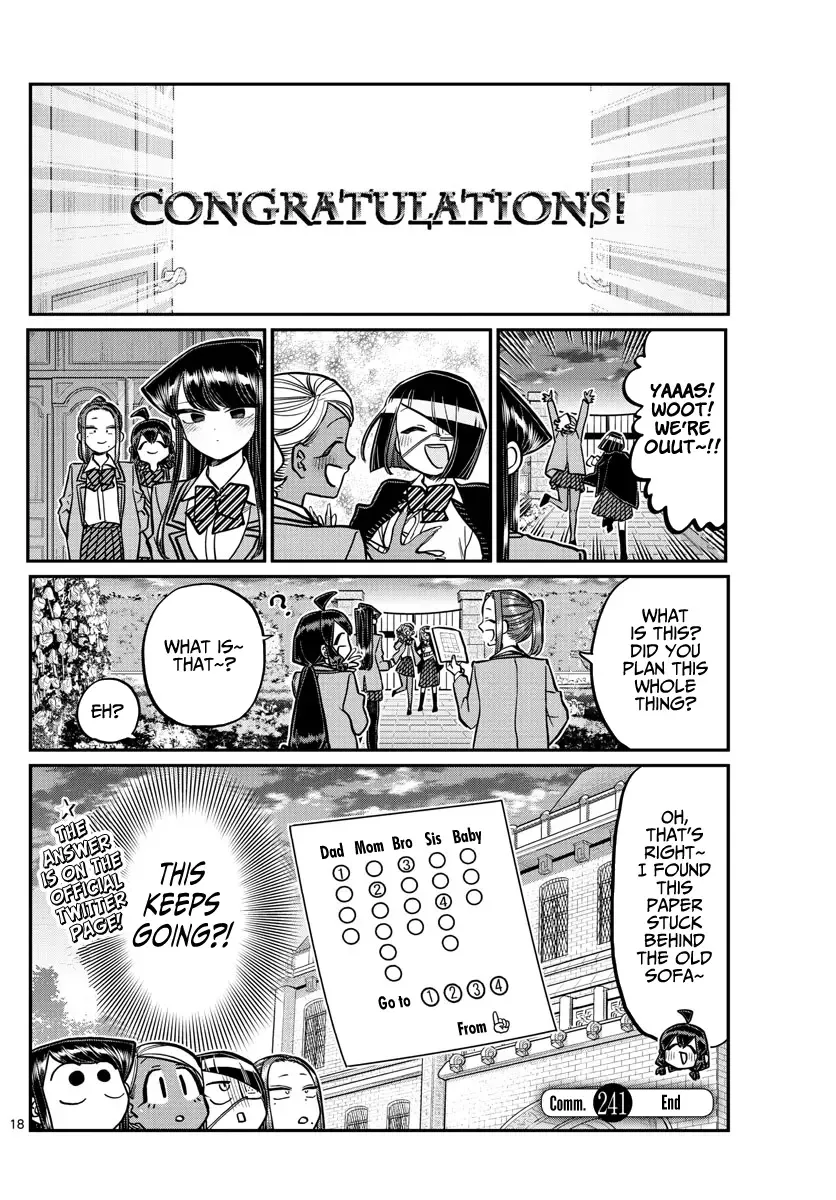 Komi-san wa Komyushou desu Chapter 241 page 21