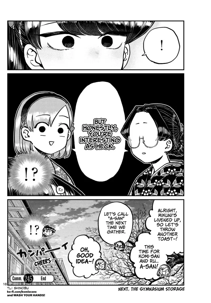 Komi-san wa Komyushou desu Chapter 245 page 18