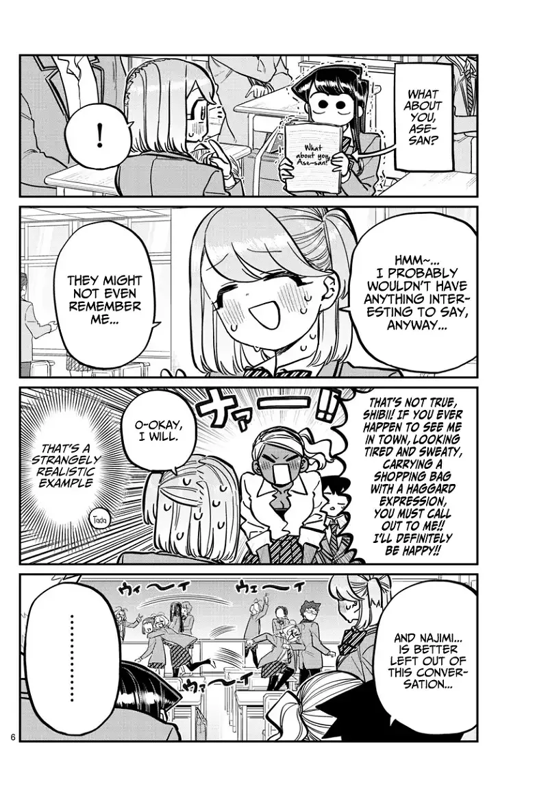 Komi-san wa Komyushou desu Chapter 247 page 6