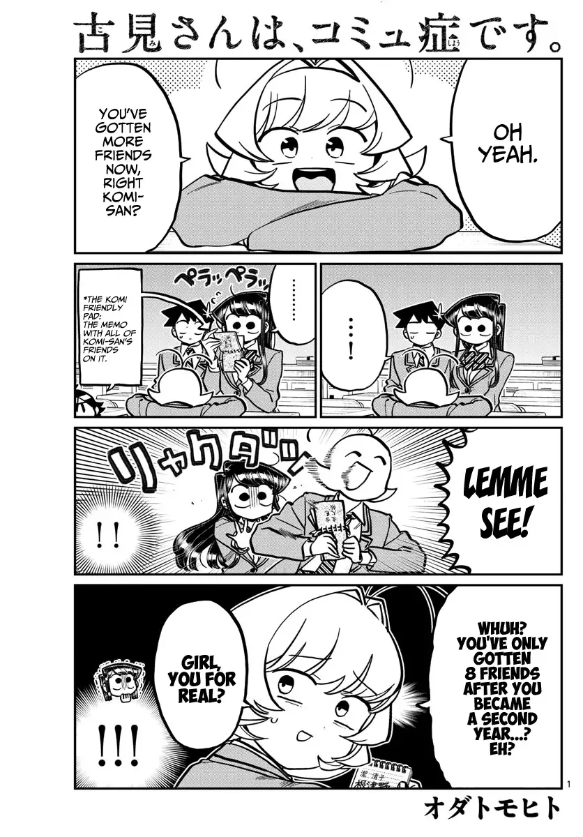 Komi-san wa Komyushou desu Chapter 251 page 1