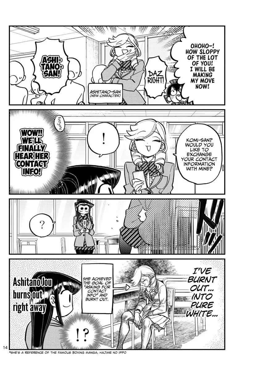 Komi-san wa Komyushou desu Chapter 258 page 14