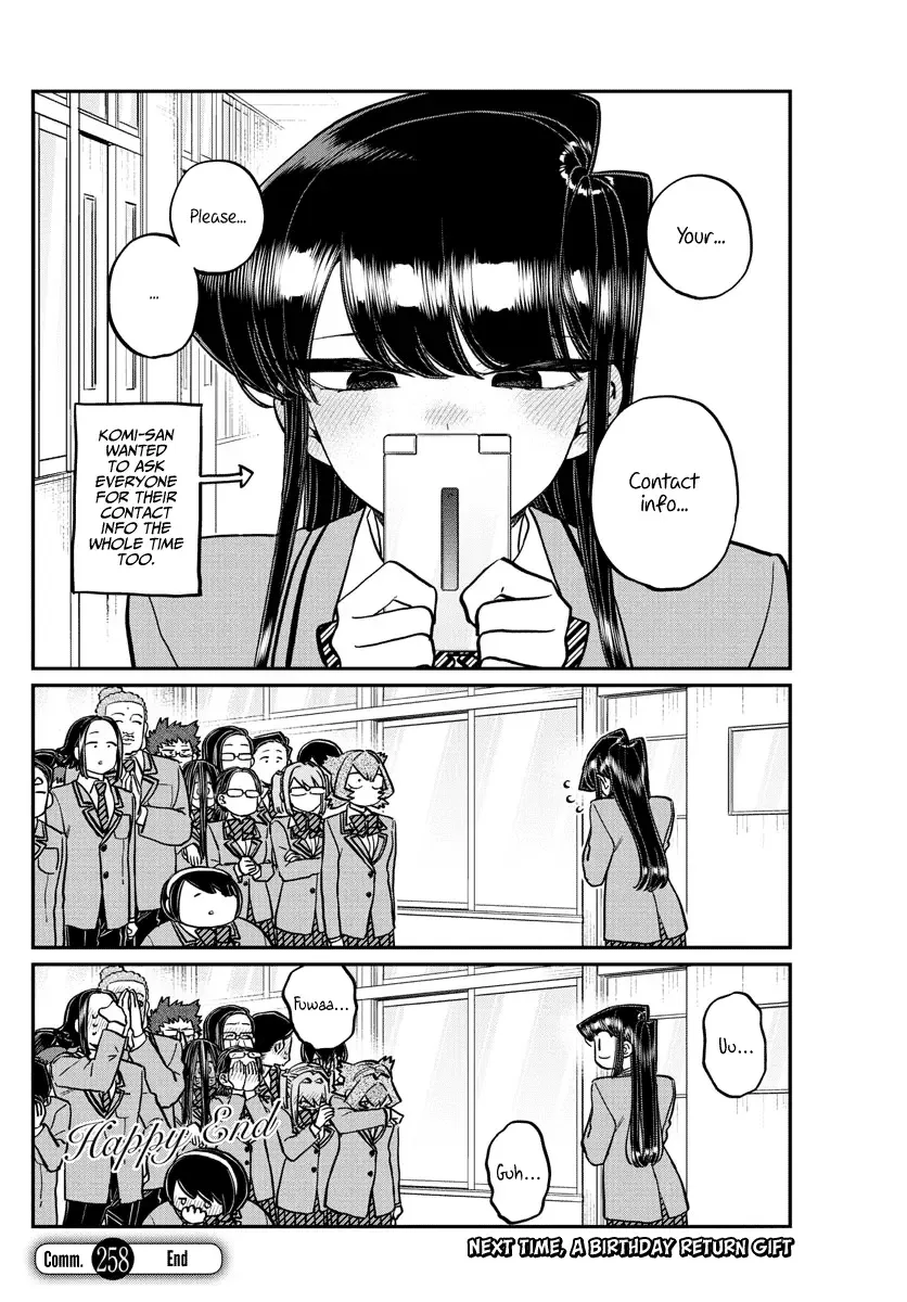 Komi-san wa Komyushou desu Chapter 258 page 18