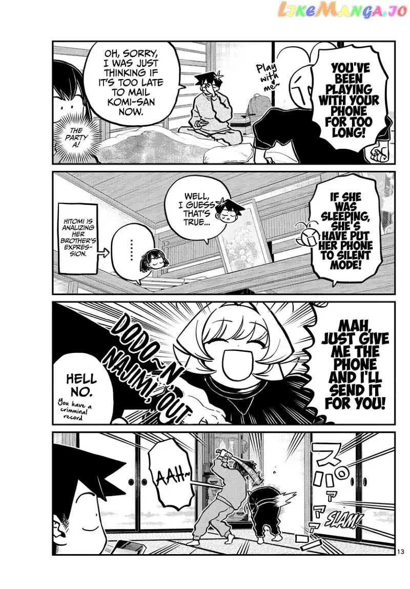 Komi-san wa Komyushou desu Chapter 274 page 13