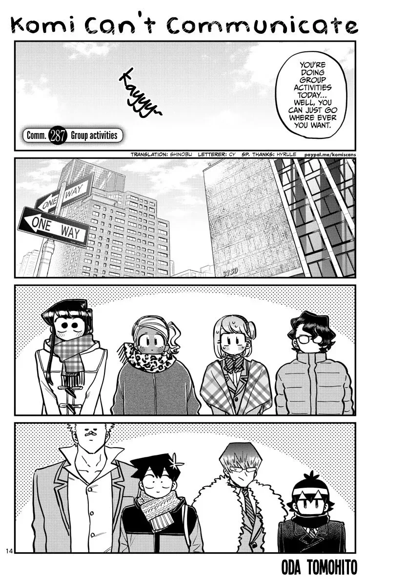 Komi-san wa Komyushou desu Chapter 287 page 1