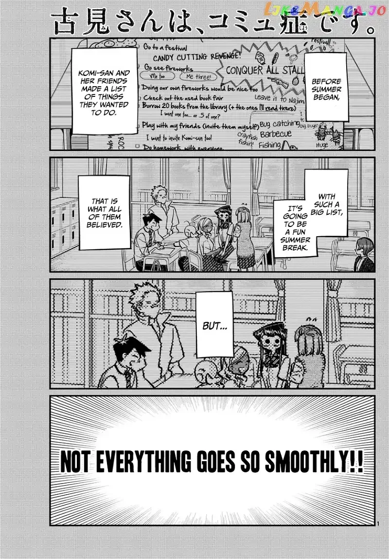 Komi-san wa Komyushou desu Chapter 162 page 1