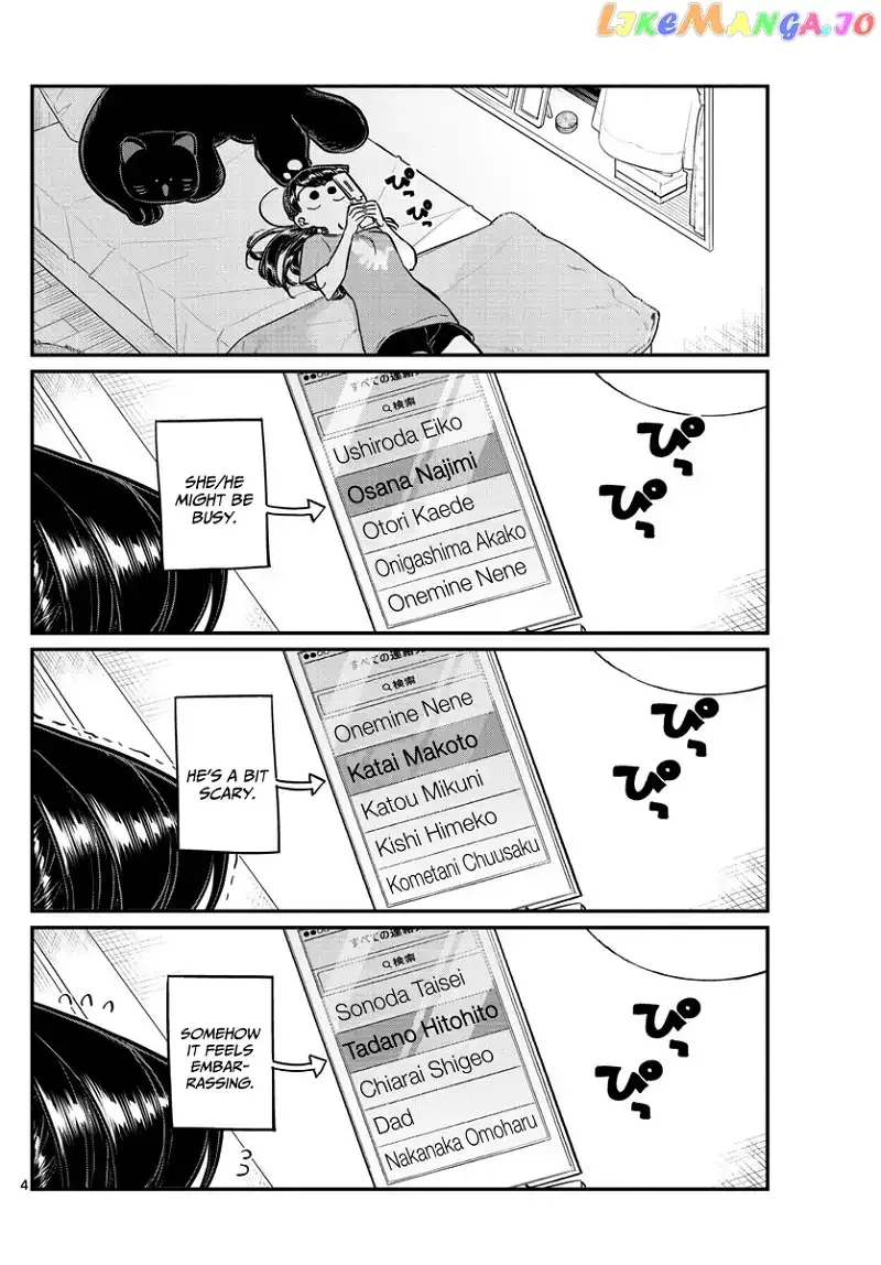 Komi-san wa Komyushou desu Chapter 162 page 4