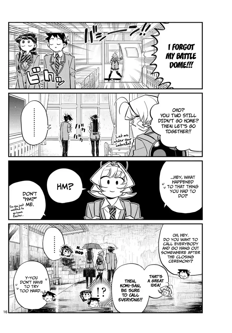 Komi-san wa Komyushou desu Chapter 129 page 16