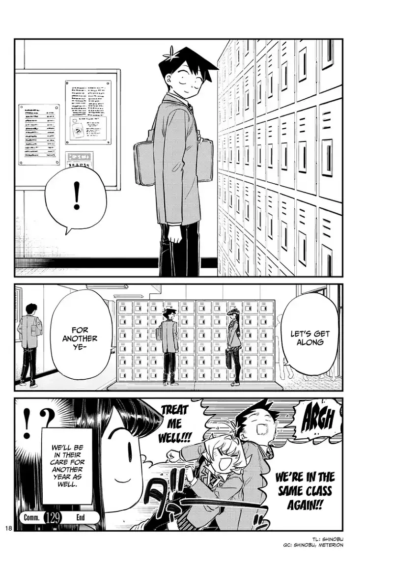 Komi-san wa Komyushou desu Chapter 129 page 18