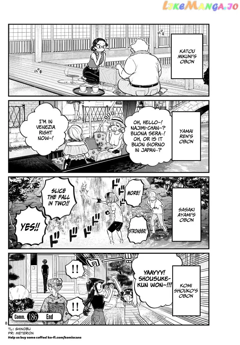 Komi-san wa Komyushou desu Chapter 186 page 8