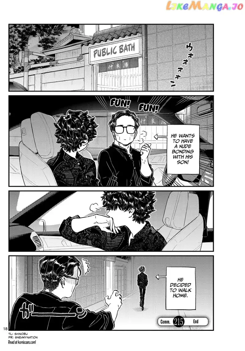 Komi-san wa Komyushou desu Chapter 215 page 18