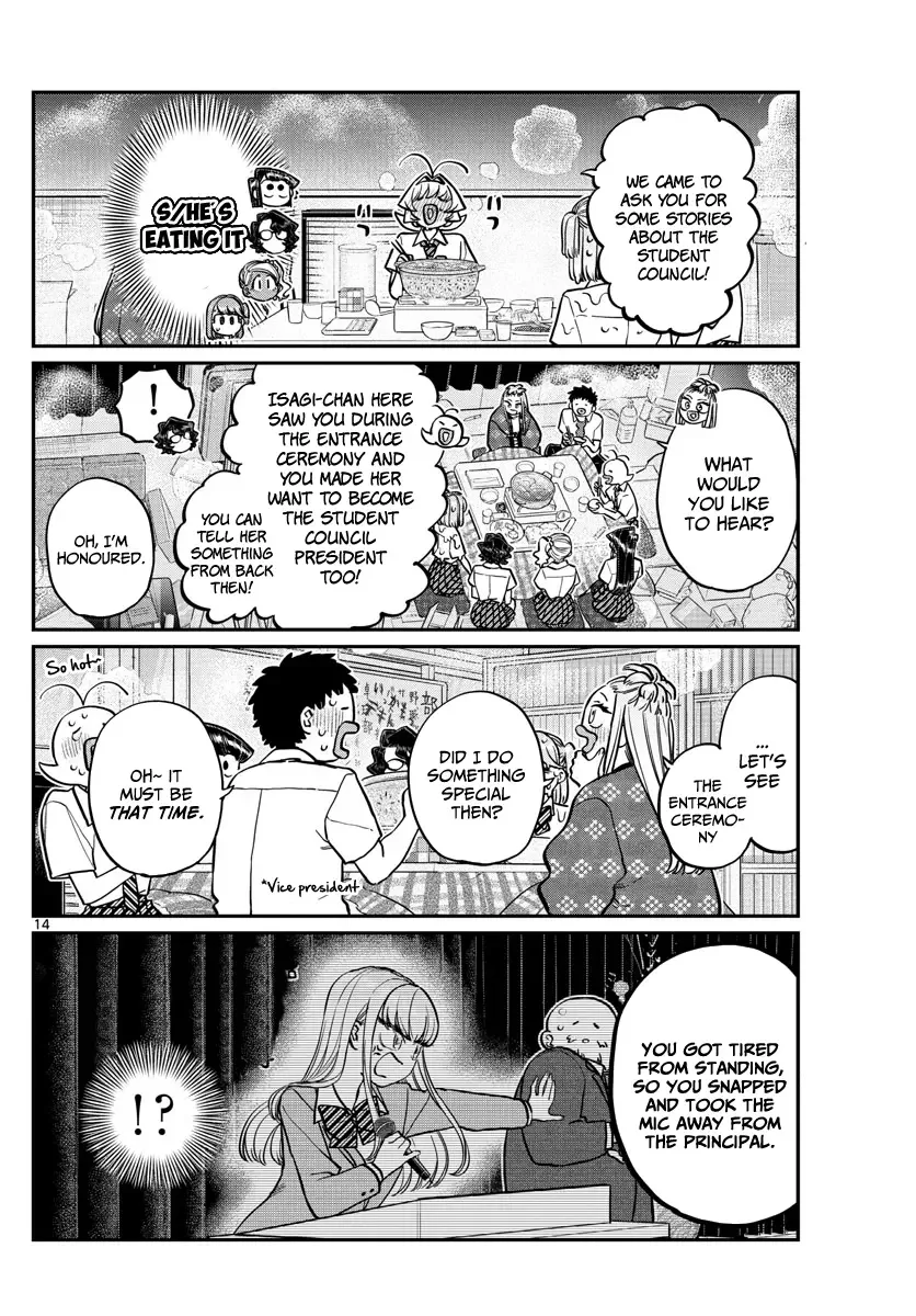Komi-san wa Komyushou desu Chapter 200 page 14