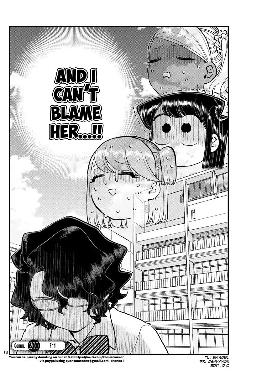 Komi-san wa Komyushou desu Chapter 200 page 18