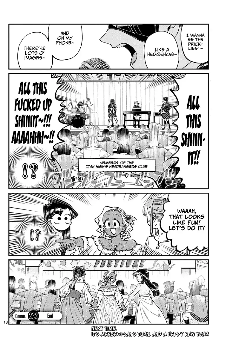 Komi-san wa Komyushou desu Chapter 232 page 18